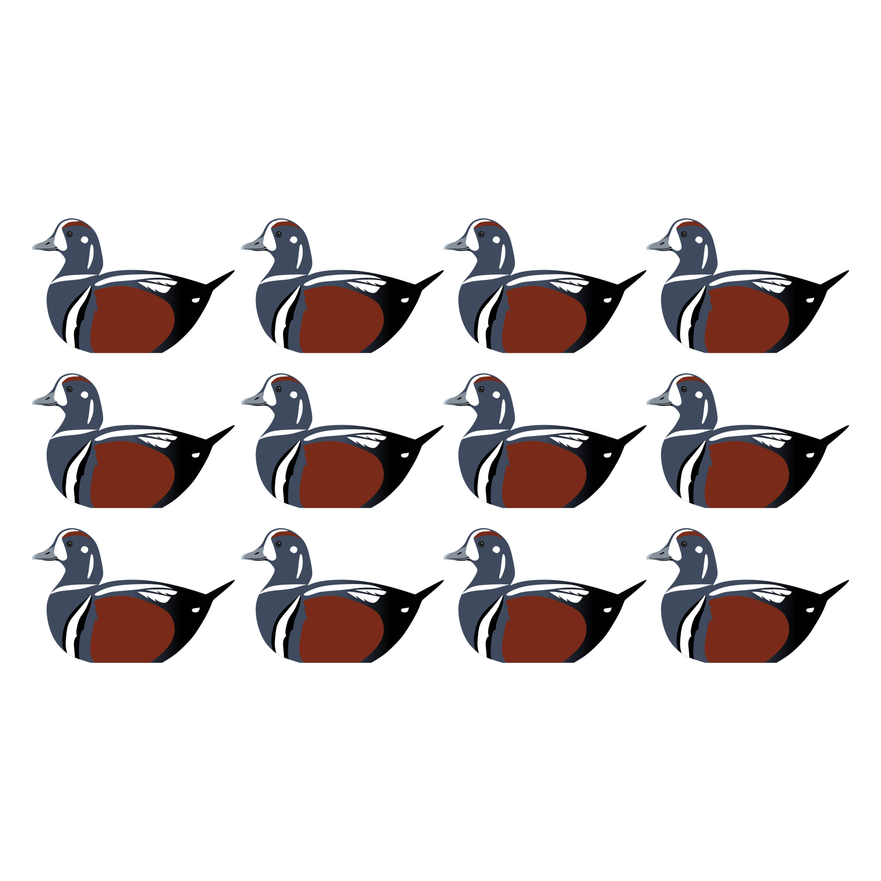 Complete V-Board Kit (1 doz Silhouettes, 4 Frames)