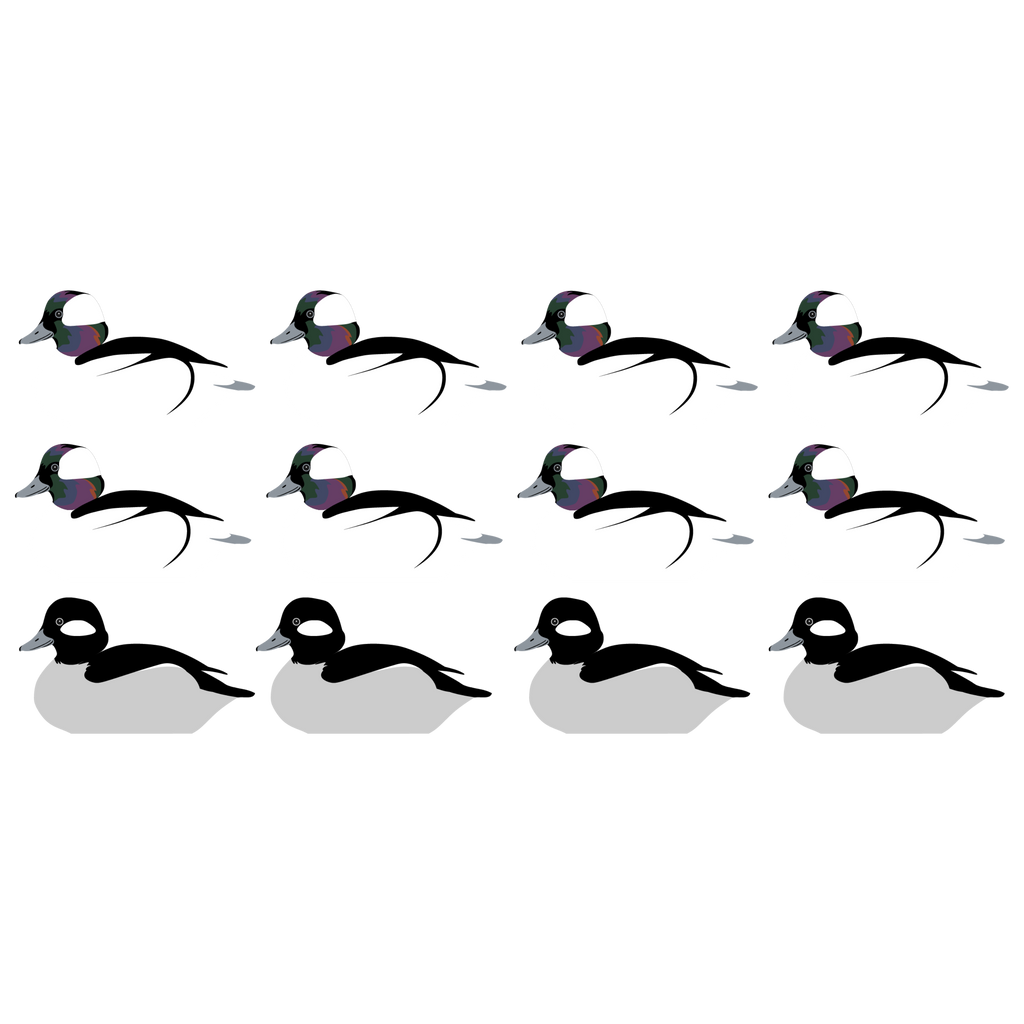 Complete V-Board Kit (1 doz Silhouettes, 4 Frames)